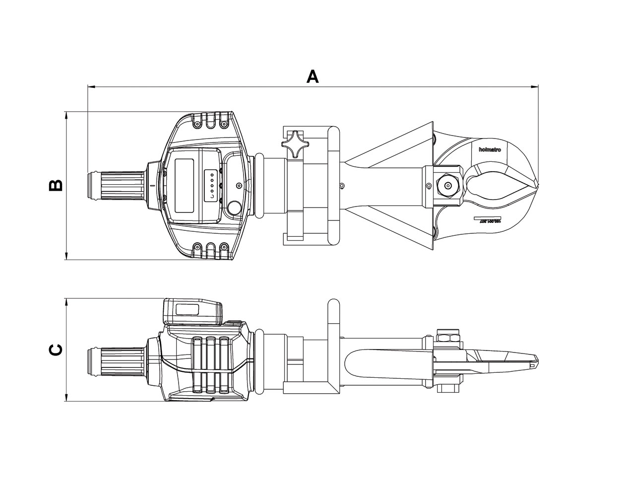 Cisaille hydraulique portable à batterie 130mm - Dumatos Equipement